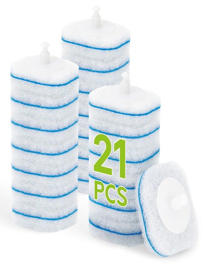 IVYROLL Toilet Bowl Cleaner Wand Refills Compatible with CLOROX, 21 Count Disposable Toilet Brush Refills, Replacement Heads for Toilet Cleaning System - Image 1